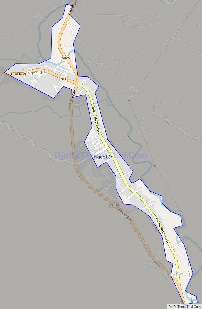 Bản đồ giao thông Thị trấn Ngọc Lặc, huyện Ngọc Lặc