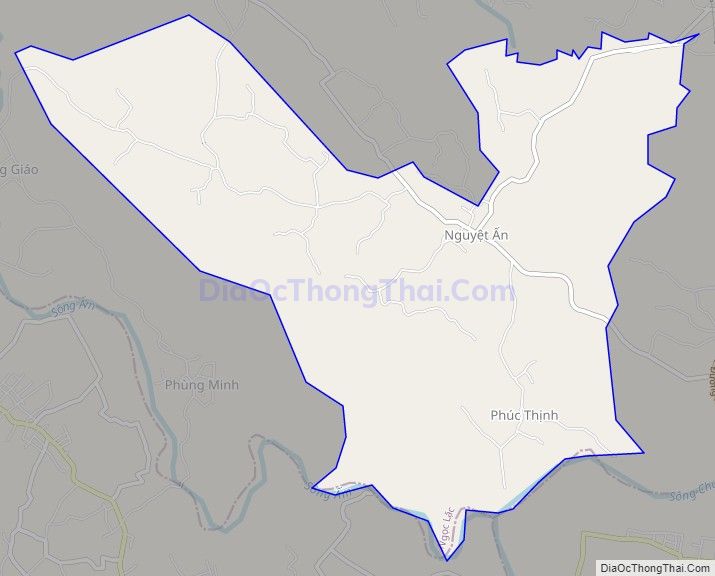 Bản đồ giao thông xã Phúc Thịnh, huyện Ngọc Lặc