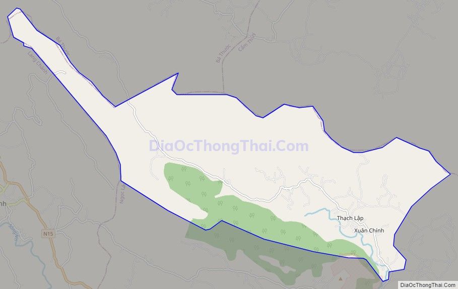 Bản đồ giao thông xã Thạch Lập, huyện Ngọc Lặc