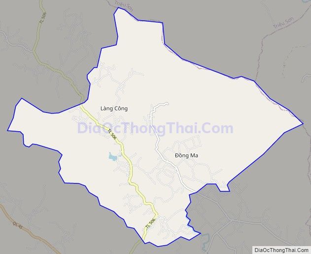 Bản đồ giao thông xã Mậu Lâm, huyện Như Thanh