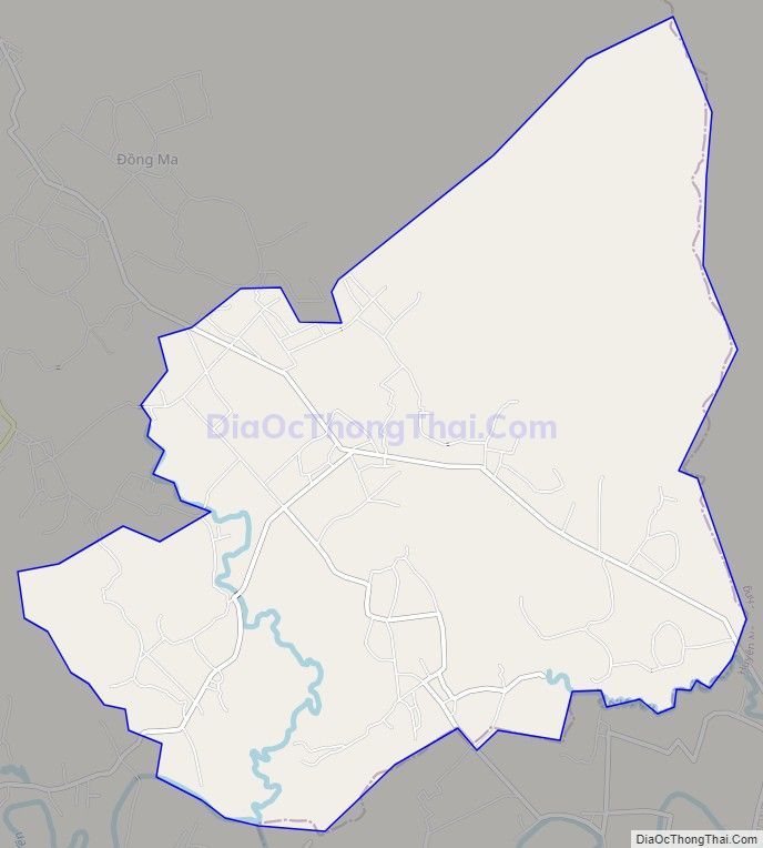 Bản đồ giao thông xã Phú Nhuận, huyện Như Thanh