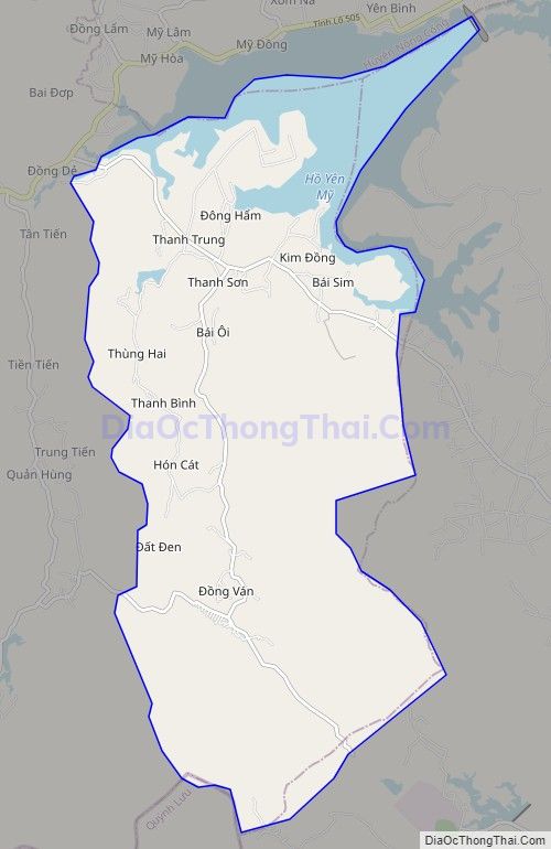 Bản đồ giao thông xã Thanh Kỳ, huyện Như Thanh