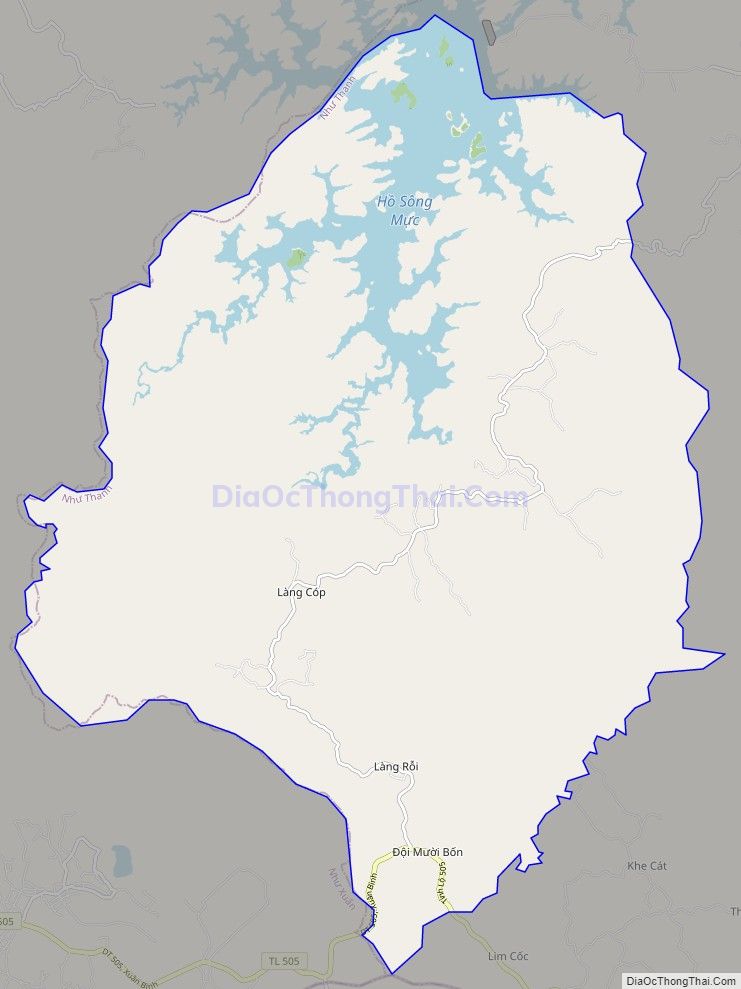 Bản đồ giao thông xã Xuân Thái, huyện Như Thanh