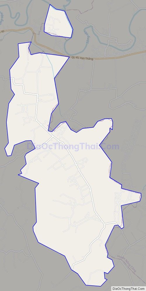 Bản đồ giao thông xã Yên Thọ, huyện Như Thanh