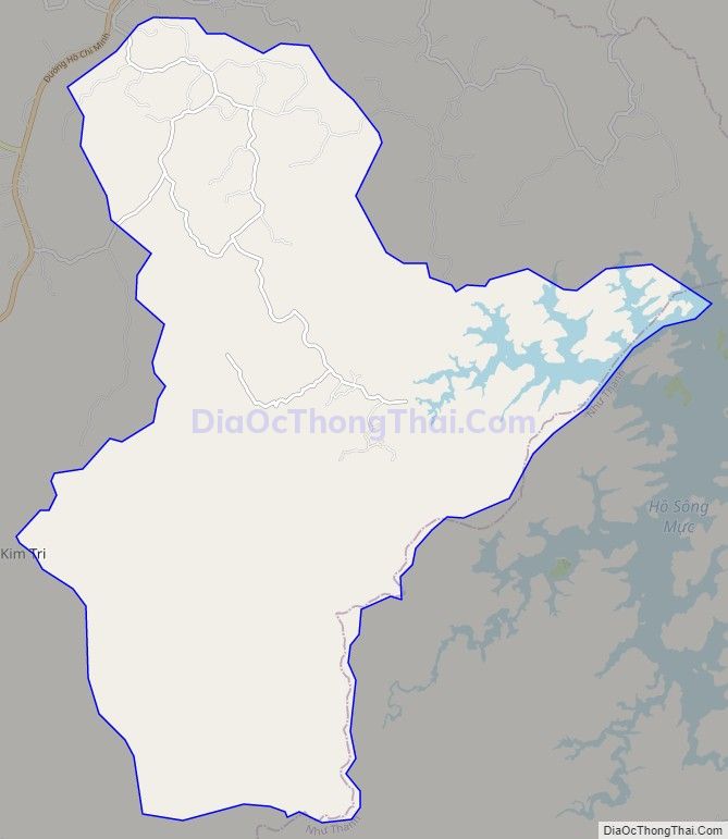 Bản đồ giao thông xã Bình Lương, huyện Như Xuân