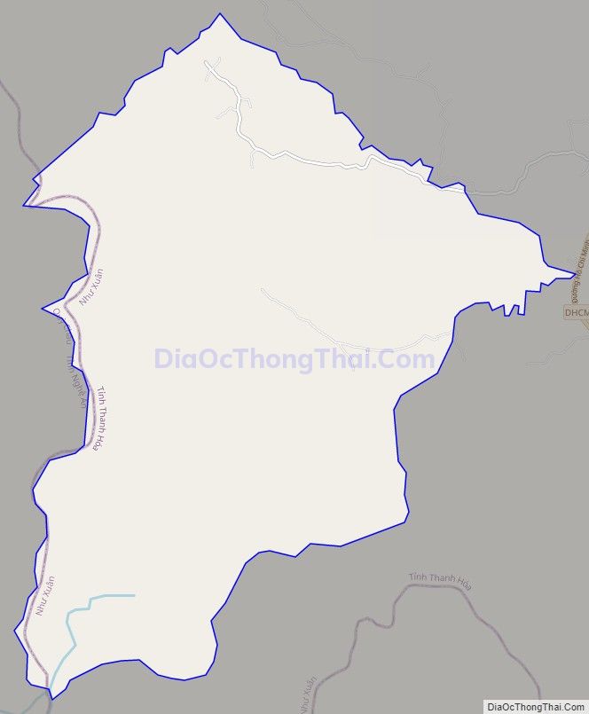 Bản đồ giao thông xã Thanh Hòa, huyện Như Xuân