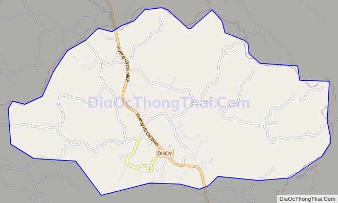 Bản đồ giao thông xã Thượng Ninh, huyện Như Xuân