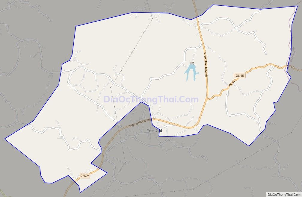 Bản đồ giao thông xã Yên Lễ (cũ), huyện Như Xuân