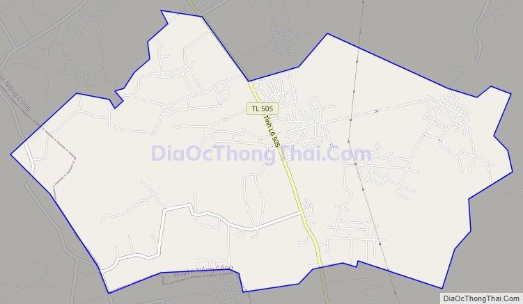 Bản đồ giao thông xã Công Liêm, huyện Nông Cống