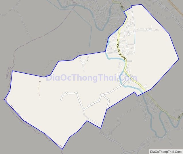 Bản đồ giao thông xã Tân Khang, huyện Nông Cống