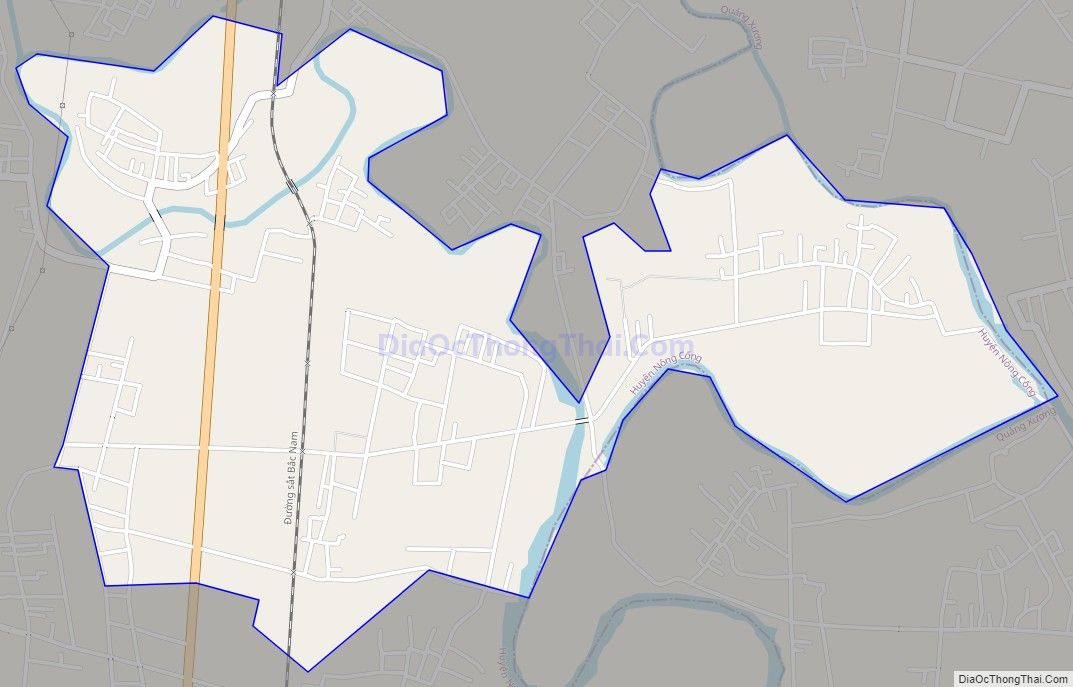 Bản đồ giao thông xã Tế Nông, huyện Nông Cống