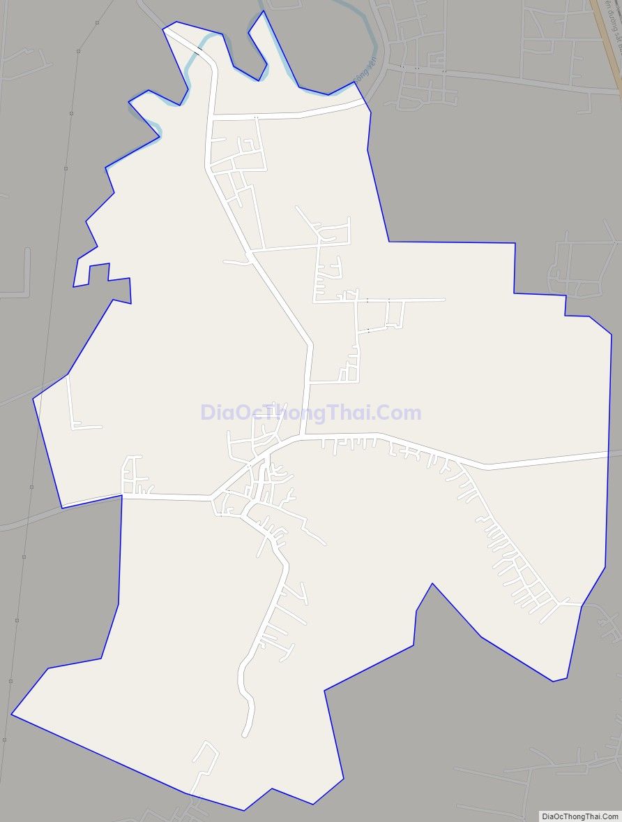 Bản đồ giao thông xã Thăng Bình, huyện Nông Cống