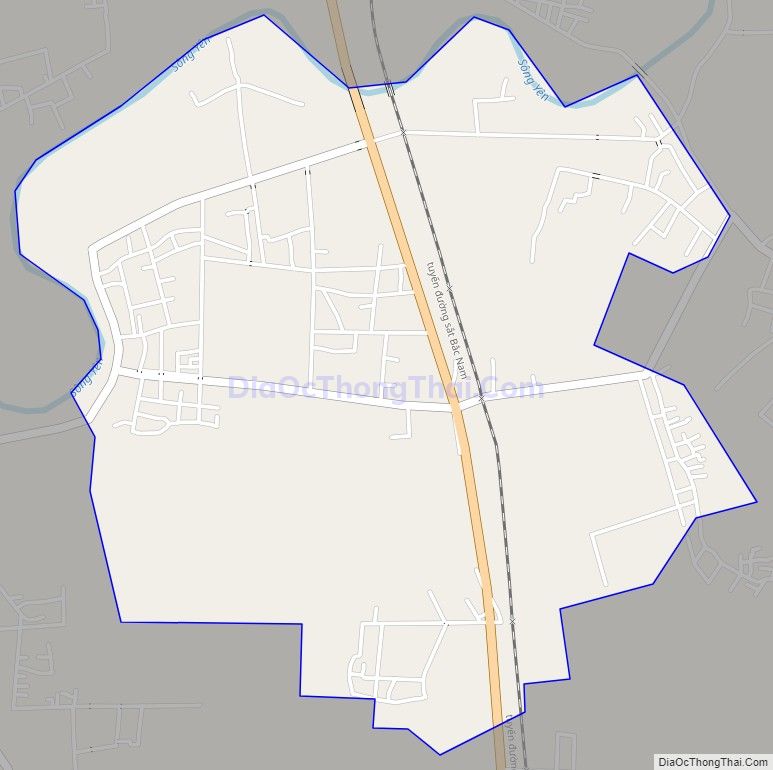 Bản đồ giao thông xã Trường Minh, huyện Nông Cống