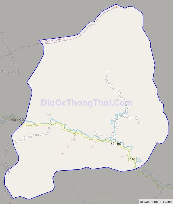 Bản đồ giao thông xã Hiền Chung, huyện Quan Hóa
