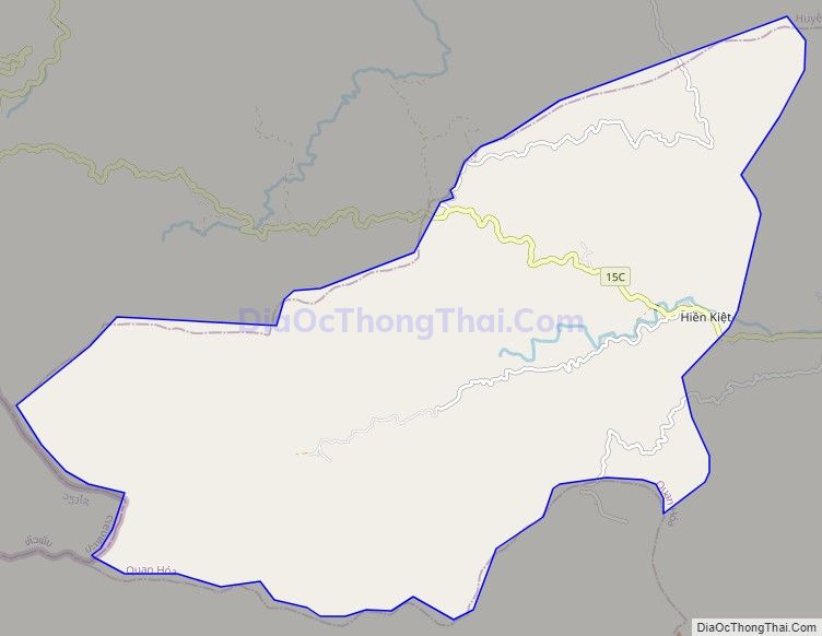 Bản đồ giao thông xã Hiền Kiệt, huyện Quan Hóa