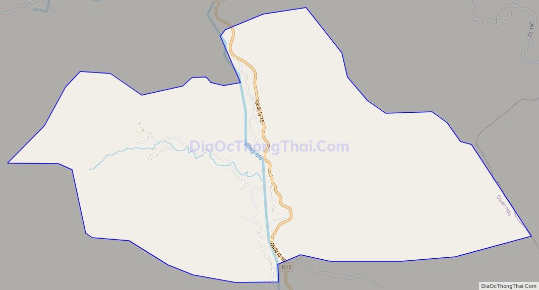 Bản đồ giao thông xã Phú Xuân, huyện Quan Hóa