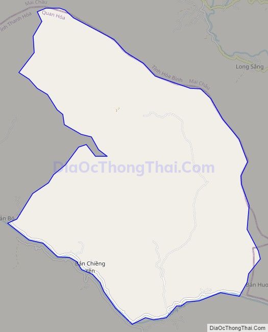 Bản đồ giao thông xã Thành Sơn, huyện Quan Hóa