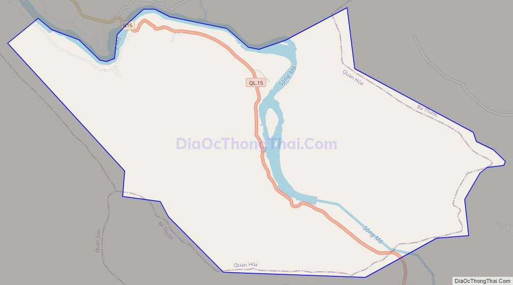Bản đồ giao thông xã Xuân Phú (cũ), huyện Quan Hóa