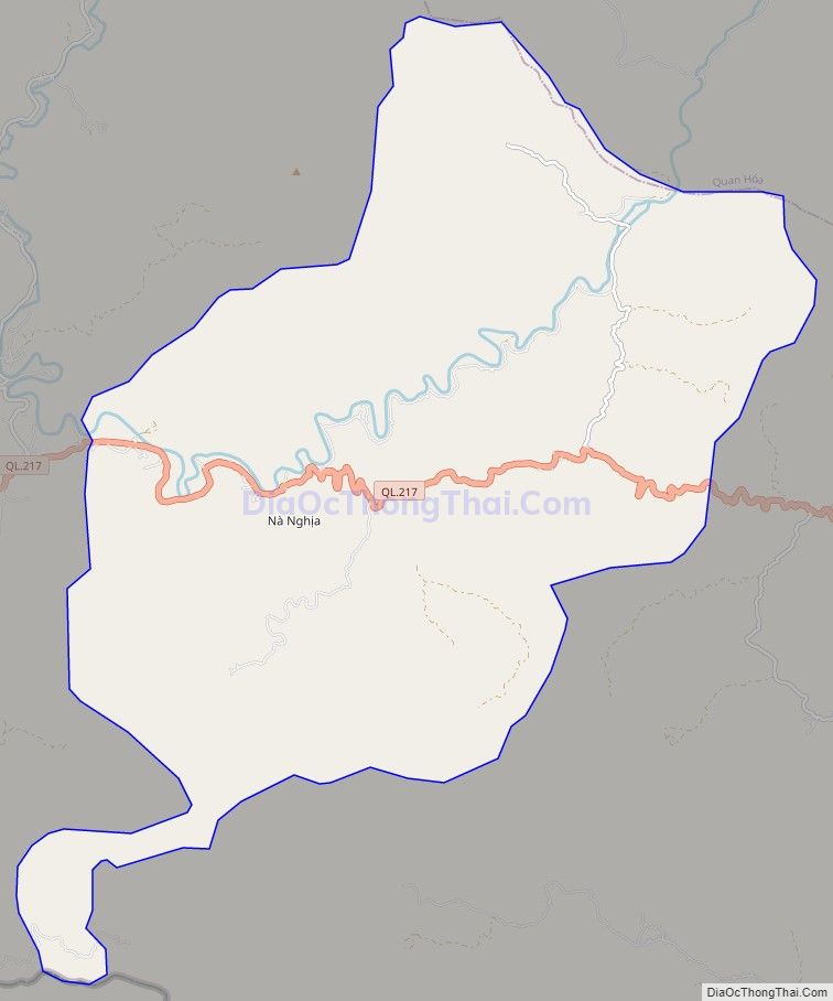 Bản đồ giao thông xã Sơn Điện, huyện Quan Sơn