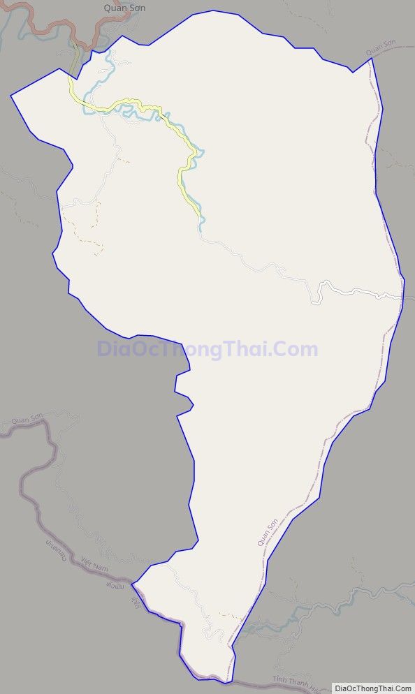 Bản đồ giao thông xã Sơn Hà, huyện Quan Sơn