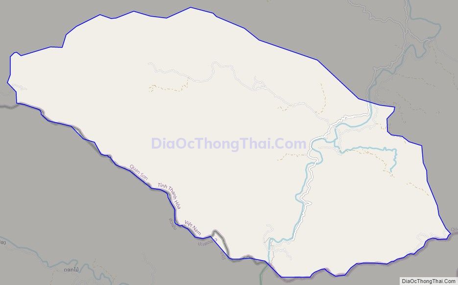 Bản đồ giao thông xã Tam Thanh, huyện Quan Sơn