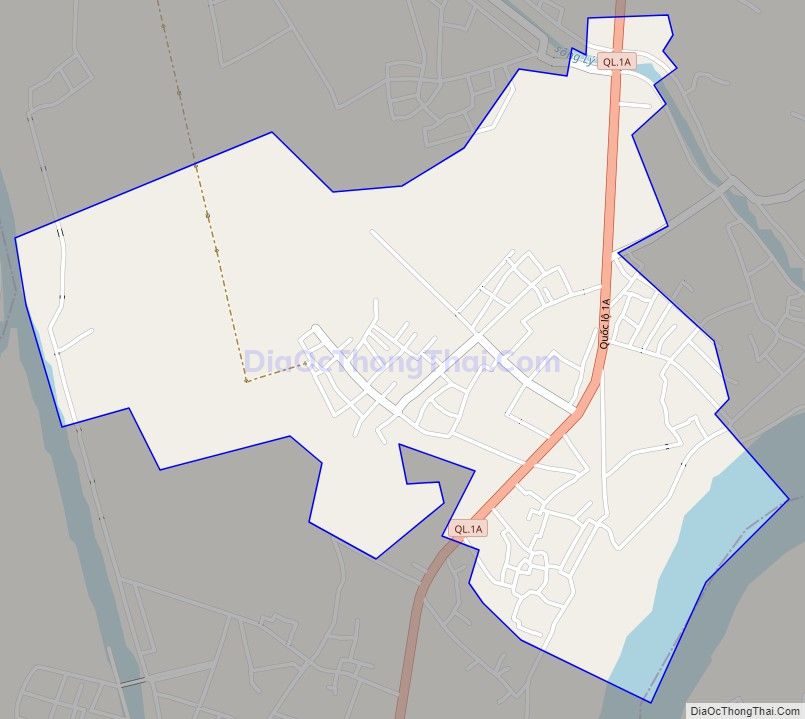 Bản đồ giao thông xã Quảng Chính, huyện Quảng Xương