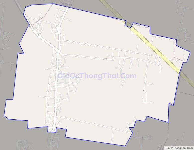 Bản đồ giao thông xã Quảng Định, huyện Quảng Xương