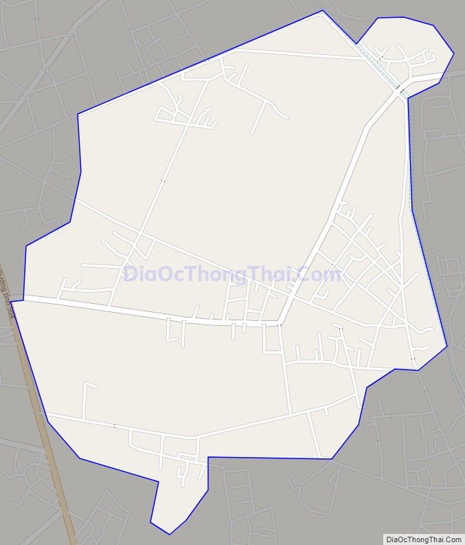 Bản đồ giao thông xã Quảng Hòa, huyện Quảng Xương
