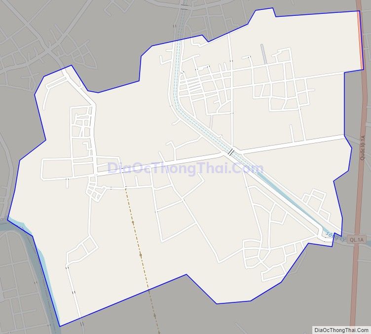 Bản đồ giao thông xã Quảng Khê, huyện Quảng Xương