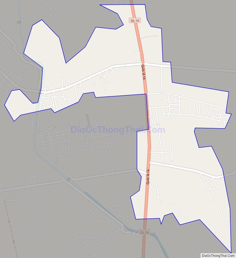 Bản đồ giao thông xã Quảng Lĩnh (cũ), huyện Quảng Xương