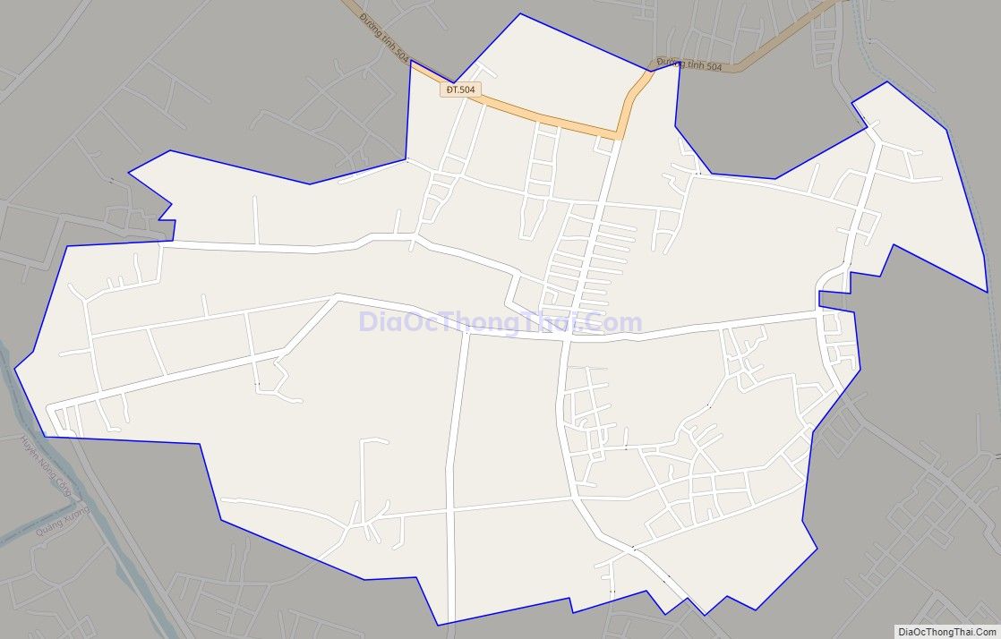 Bản đồ giao thông xã Quảng Ngọc, huyện Quảng Xương