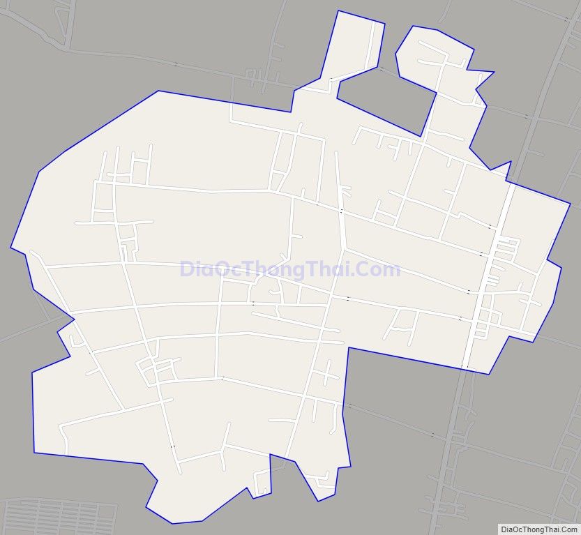 Bản đồ giao thông xã Quảng Nhân, huyện Quảng Xương