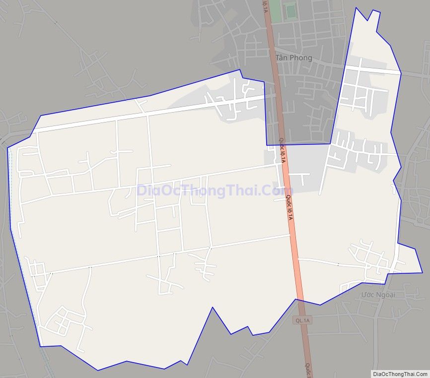 Bản đồ giao thông xã Quảng Phong (cũ), huyện Quảng Xương