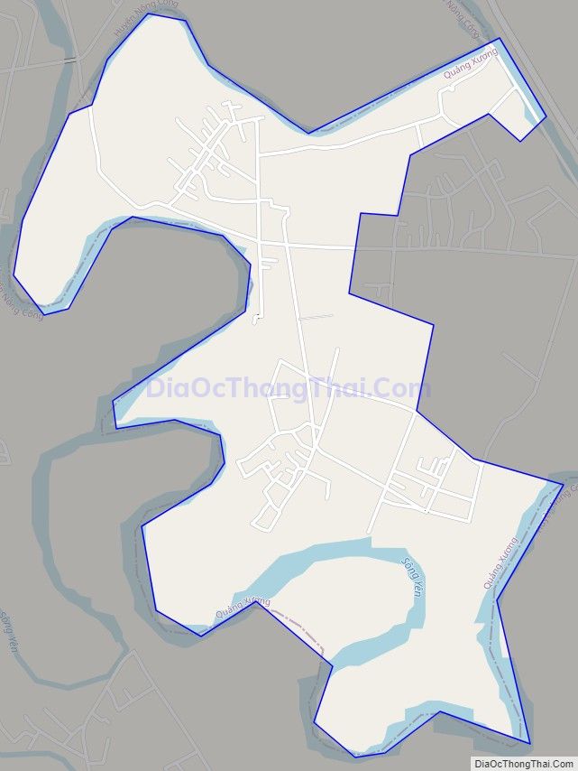 Bản đồ giao thông xã Quảng Phúc, huyện Quảng Xương