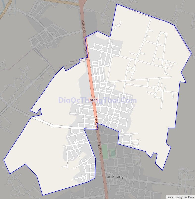 Bản đồ giao thông xã Quảng Tân (cũ), huyện Quảng Xương