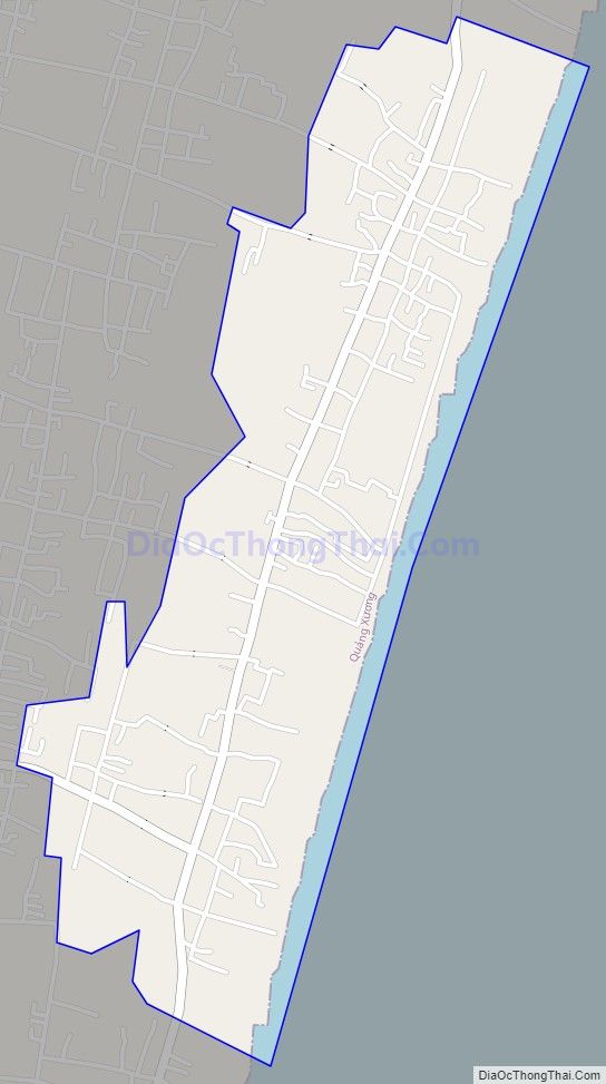 Bản đồ giao thông xã Quảng Thái, huyện Quảng Xương