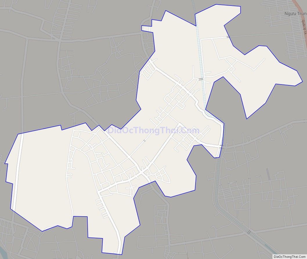 Bản đồ giao thông xã Quảng Trường, huyện Quảng Xương