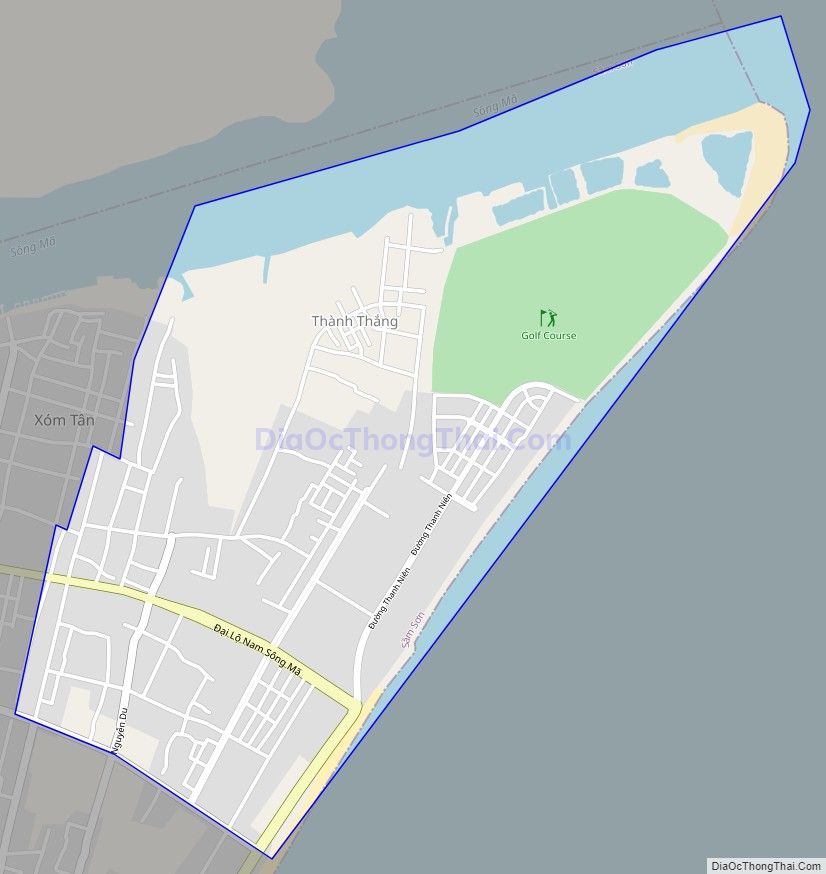 Bản đồ giao thông phường Quảng Cư, thành phố Sầm Sơn