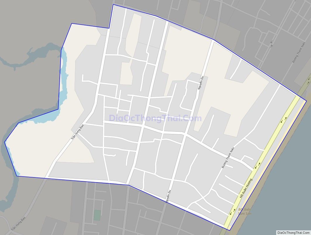Bản đồ giao thông phường Trung Sơn, thành phố Sầm Sơn