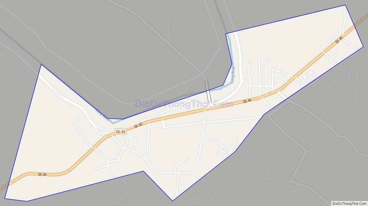 Bản đồ giao thông Thị trấn Kim Tân, huyện Thạch Thành