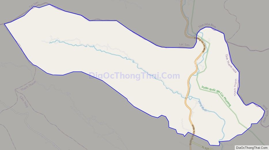 Bản đồ giao thông xã Thạch Lâm, huyện Thạch Thành