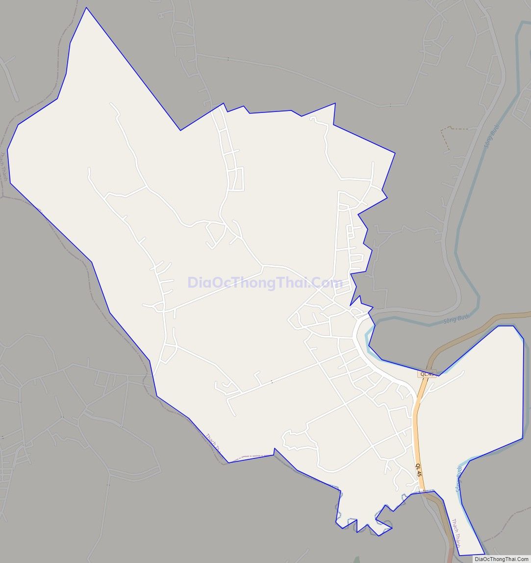 Bản đồ giao thông xã Thạch Long, huyện Thạch Thành