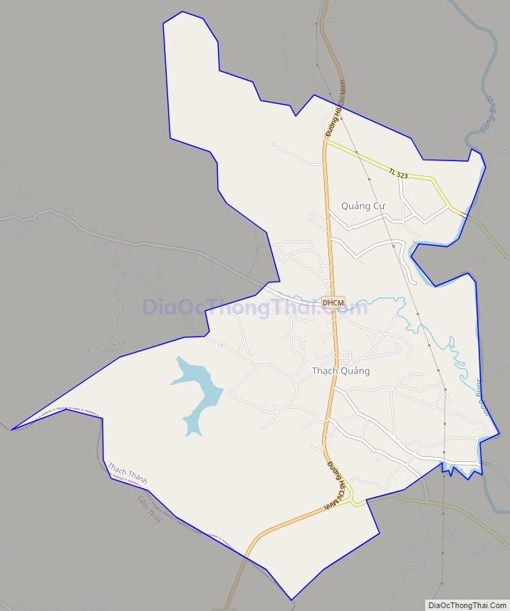 Bản đồ giao thông xã Thạch Quảng, huyện Thạch Thành