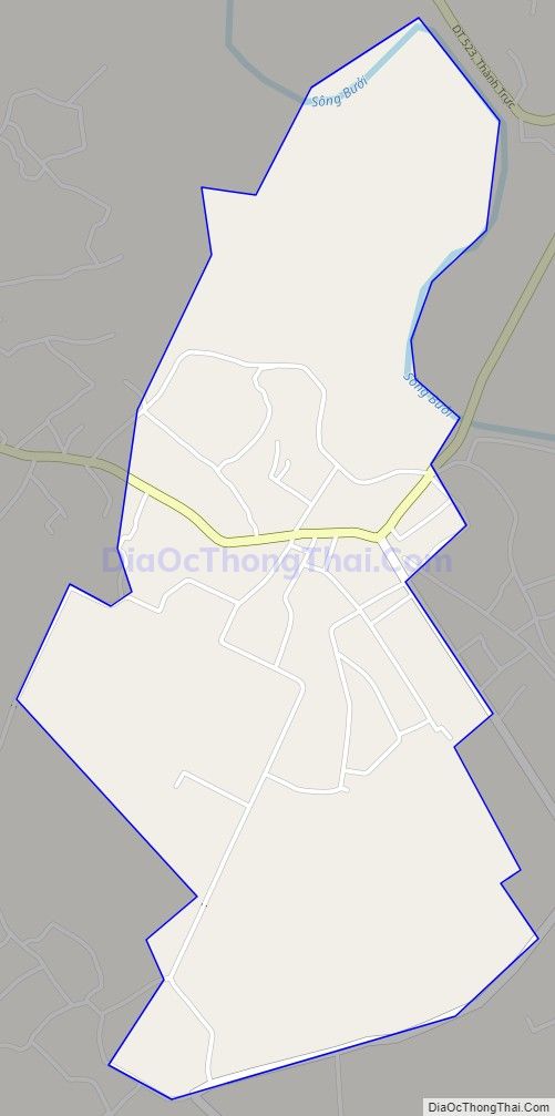 Bản đồ giao thông xã Thạch Tân (cũ), huyện Thạch Thành