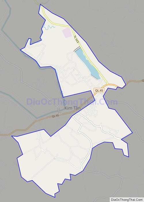 Bản đồ giao thông xã Thành Kim (cũ), huyện Thạch Thành