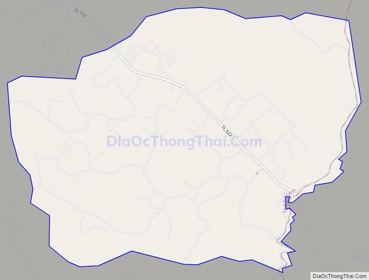Bản đồ giao thông xã Thành Tâm, huyện Thạch Thành