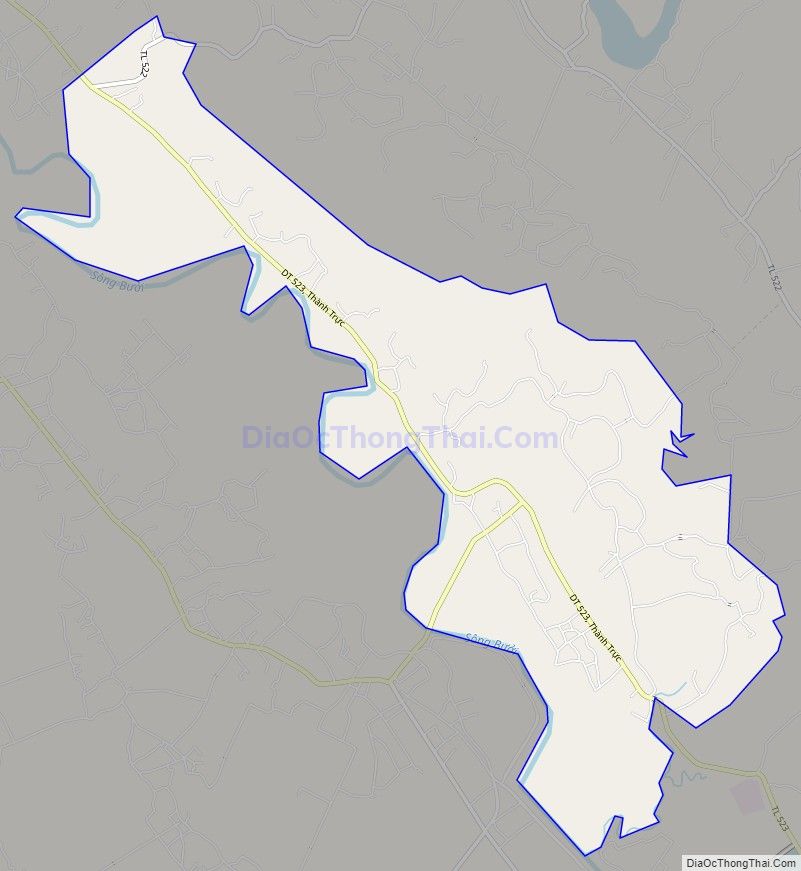 Bản đồ giao thông xã Thành Trực, huyện Thạch Thành