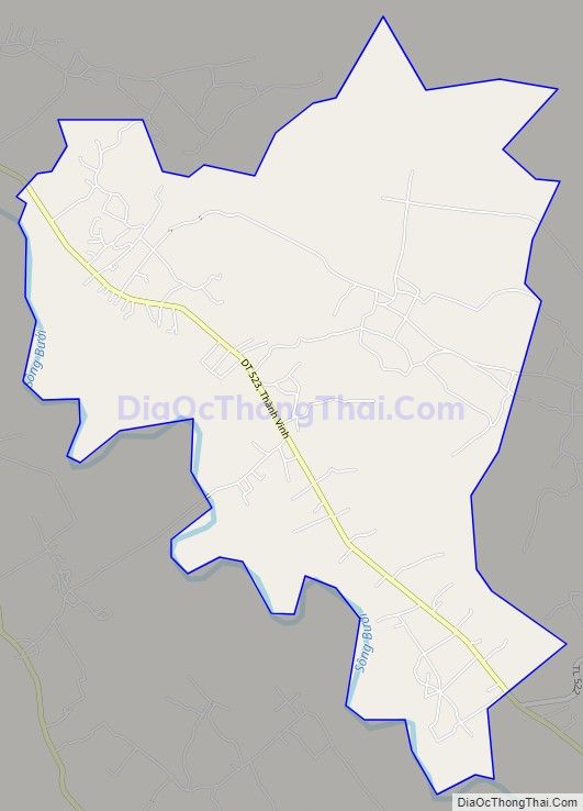 Bản đồ giao thông xã Thành Vinh, huyện Thạch Thành