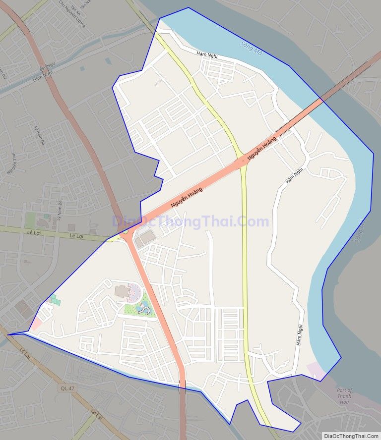 Bản đồ giao thông phường Đông Hải, thành phố Thanh Hóa