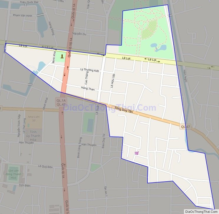 Bản đồ giao thông phường Lam Sơn, thành phố Thanh Hóa
